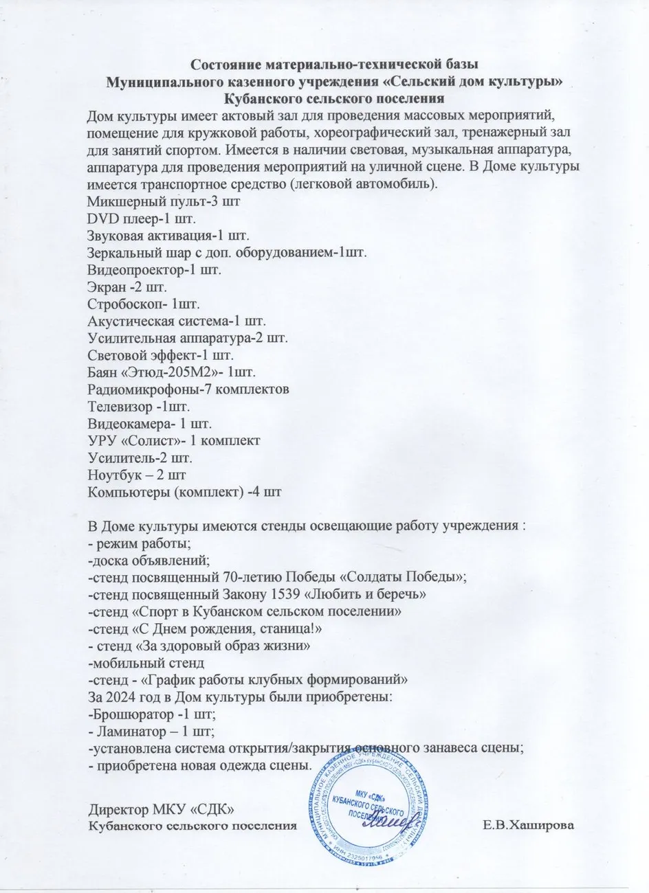 Материально-техническая база 001